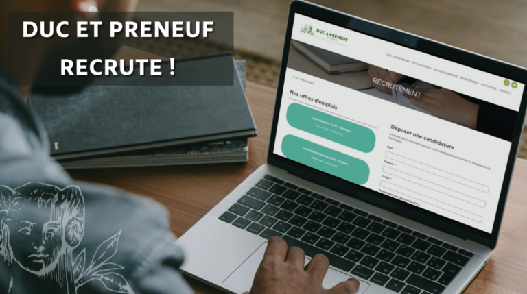 Duc et Préneuf recrute !