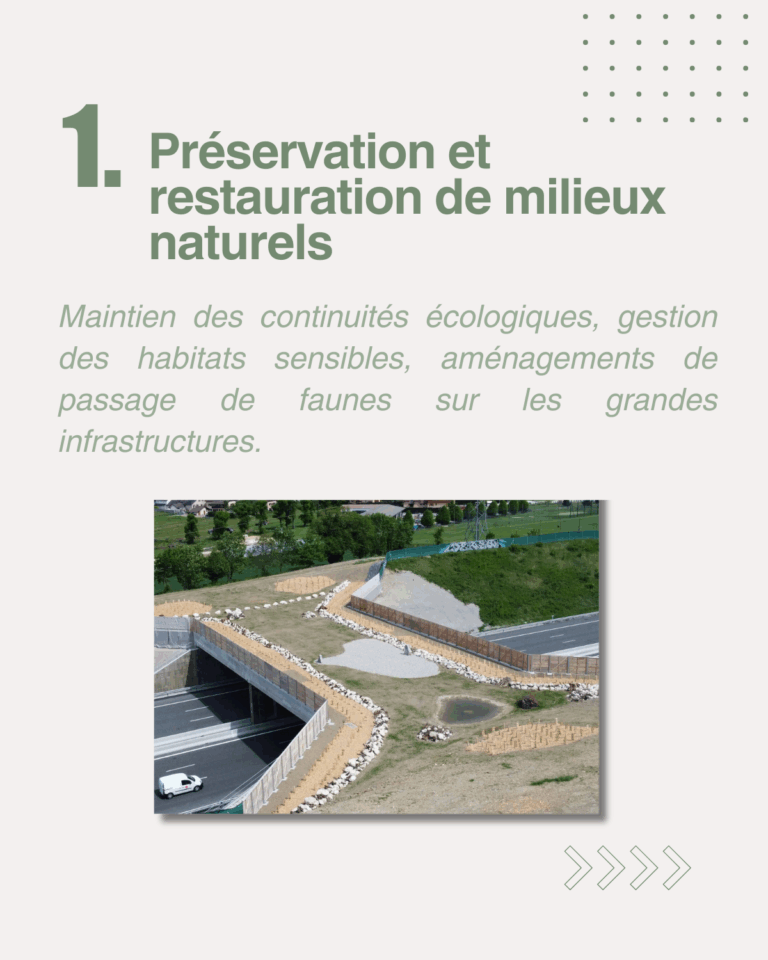 Préservation et restauration de milieux naturels