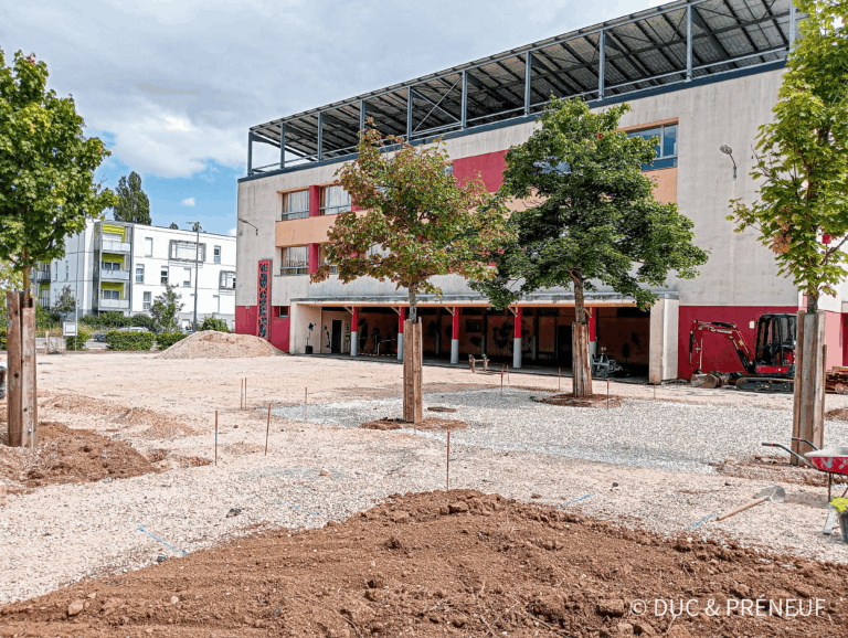 Cour de l'école anjou - désimperméabilisée